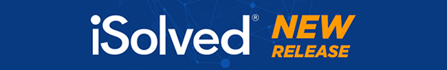 iSolved New Release banner.newsletter