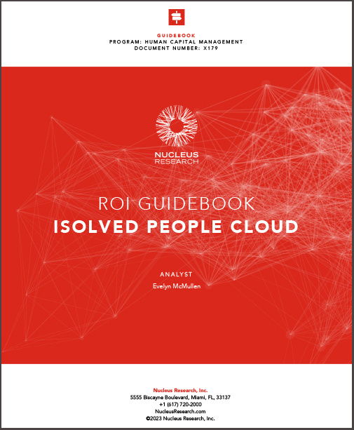 ROI Guidebook - isolved People Cloud ROI Guidebook - isolved People Cloud